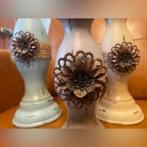 Set of 3 candle holders - Picture 4 of 4